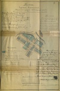 Подробнее о статье План деревни Семенчино — Архив 1888 года